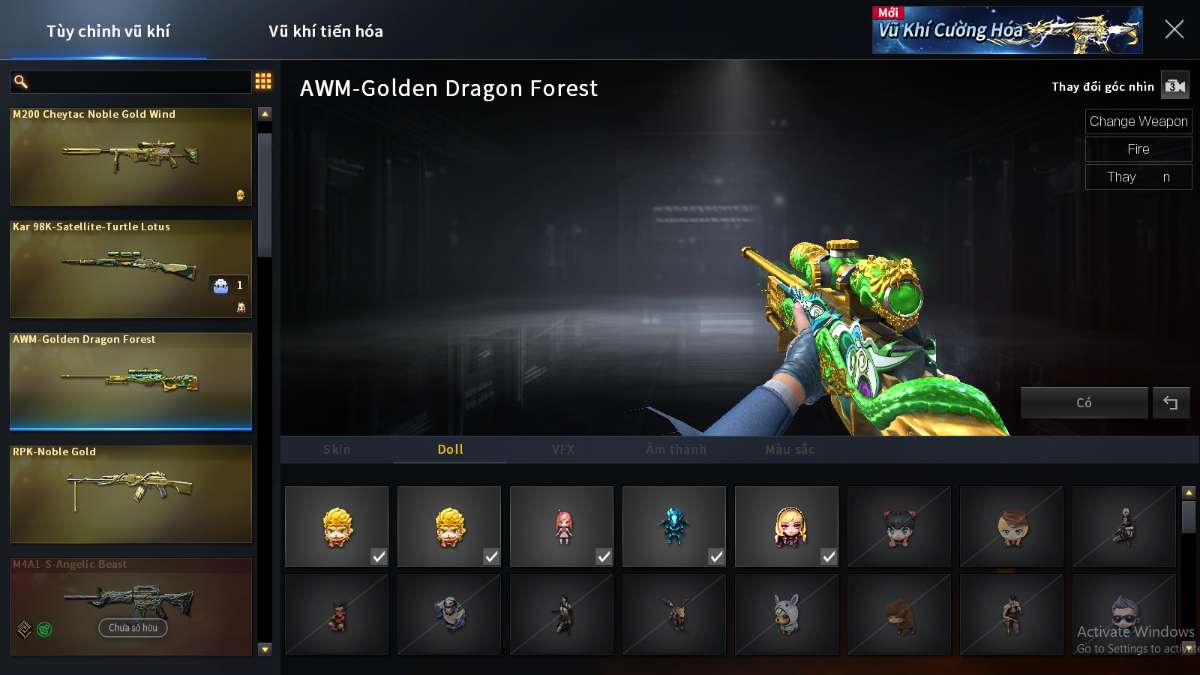 shop acc cf uy tin gia re